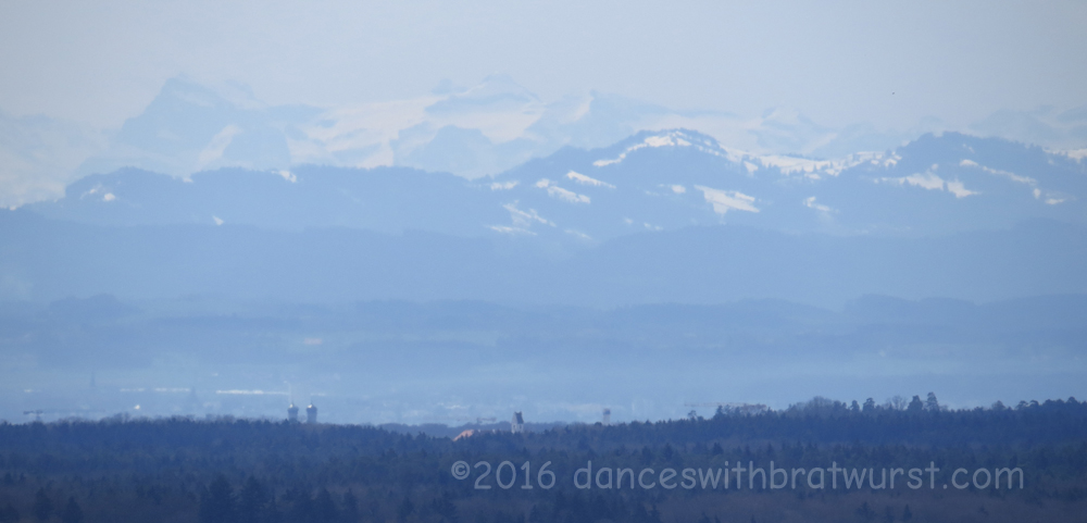 View of the Alps from Veitsburg.
